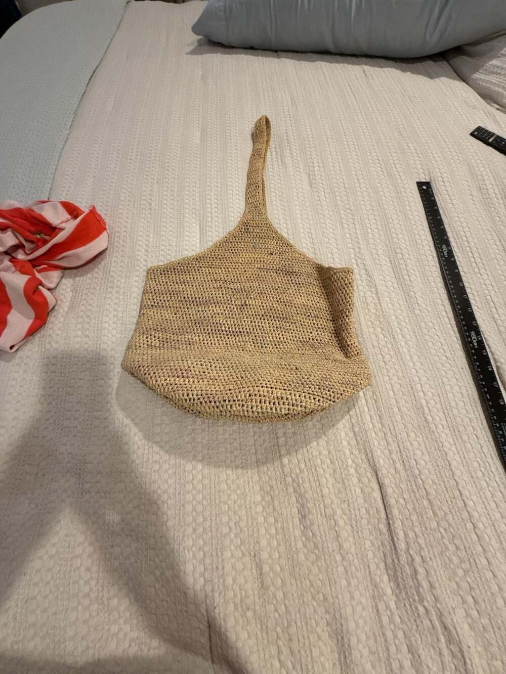 Helen Kaminski Carillo Raffia Crochet Shoulder Bag